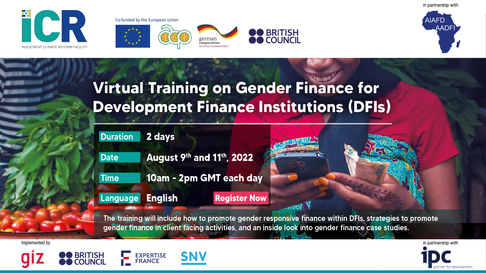 ICR – AADFI Gender Finance Training for Development Finance Institutions